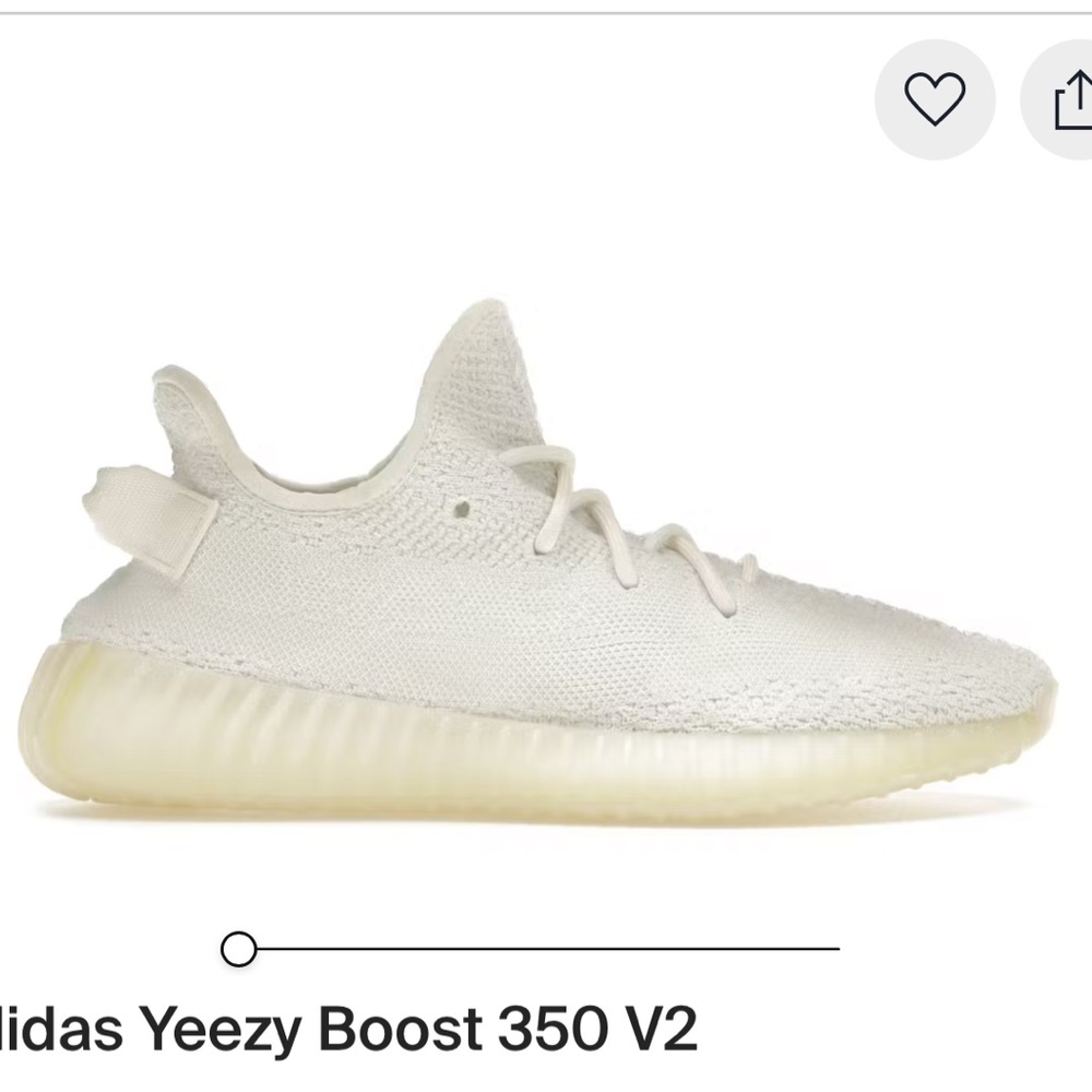 Yeezy Boost 350 Sneakers in white/cream